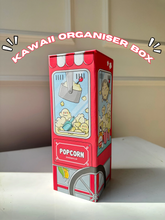 Load image into Gallery viewer, Kawaii Organiser Box | Cute Organiser | Popcorn Organiser Box
