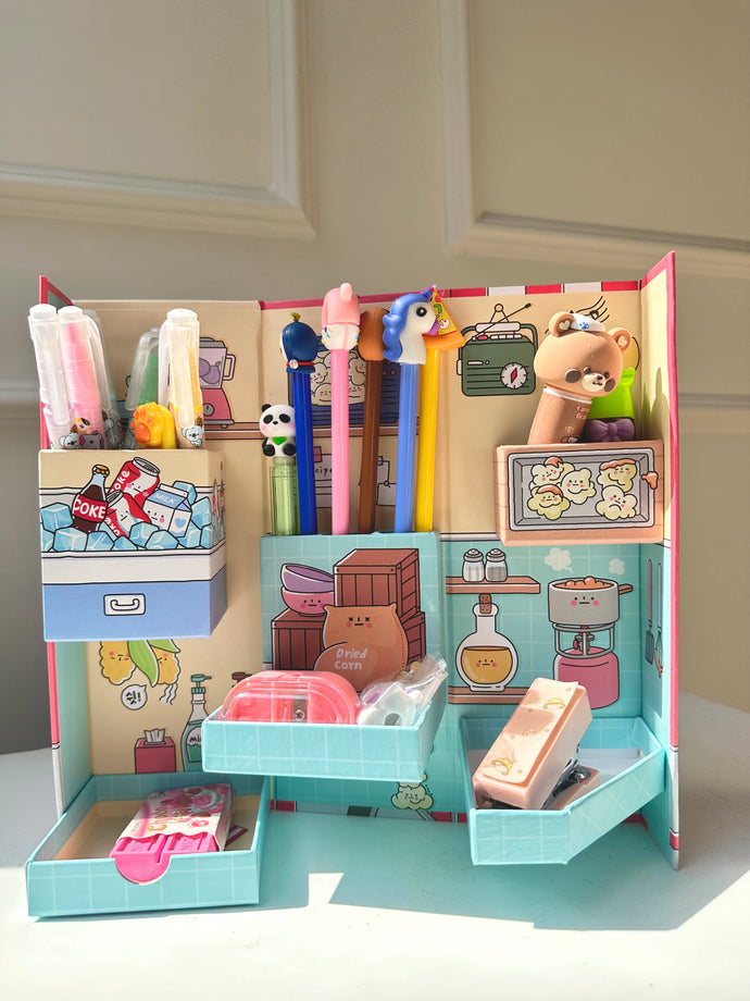 Kawaii Organiser Box | Cute Organiser | Popcorn Organiser Box