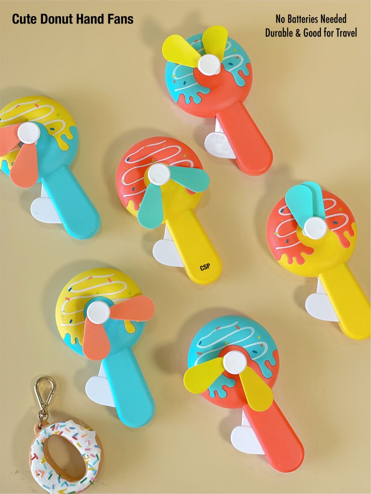 Quirky Manual Fan Donut & Icecream Fan (1pc) Stapleberry
