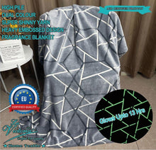 Load image into Gallery viewer, Glow in the dark blankets ( adult size)