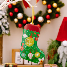 Load image into Gallery viewer, Christmas Tin Box | Socks shaped Tin box (1pc)
