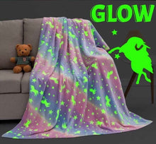 Load image into Gallery viewer, Glow in the dark blanket (kid size)