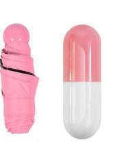 Load image into Gallery viewer, Capsule Umbrella | Portable folded umbrella | Quirky Umbrella | Capsule shaped umbrella
