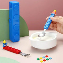 Load image into Gallery viewer, Lego Cutlery Set | Cute Cutlery Set
