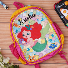 Load image into Gallery viewer, Reversible School Bag Combo Set | Reversible School Bag with Pouch Set | Reversible Bag with full combo set
