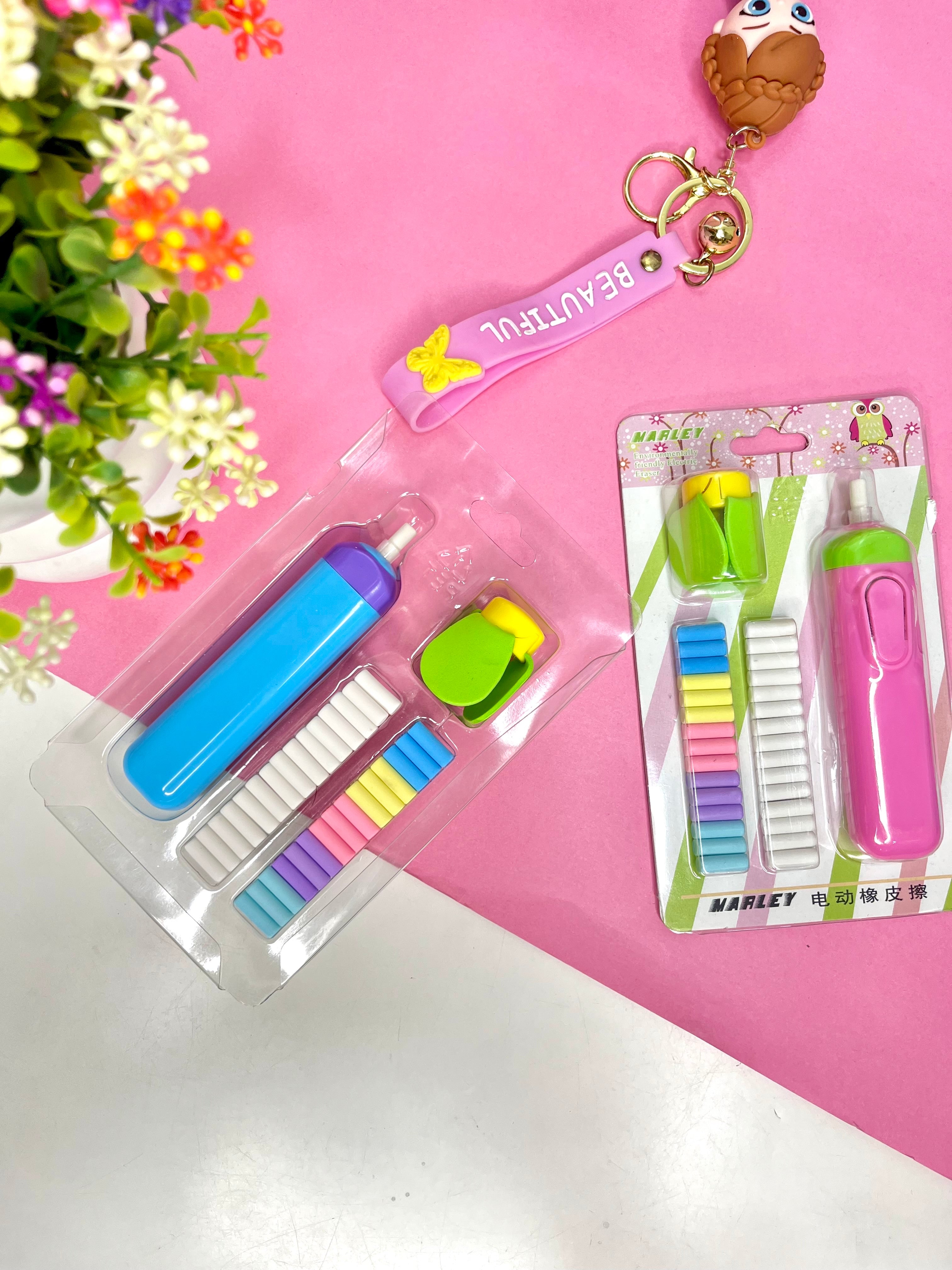 Electric Eraser + Fan Electric Eraser with refills Stapleberry