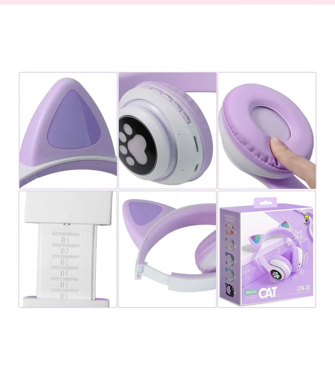 Cat Ear Headphones Wireless Cat Headphones – Stapleberry