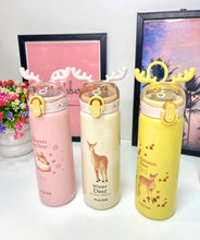 Load image into Gallery viewer, Deer Flask Bottle | Hot &amp; Cold Bottle | Deer Sippy Bottle (1pc)
