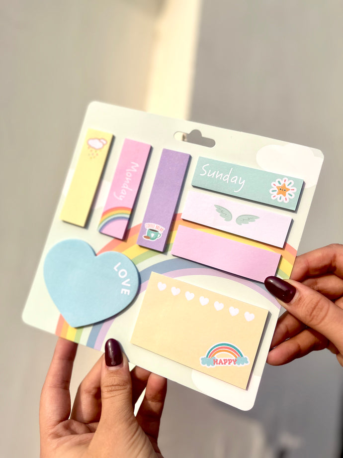 Pinteresty Sticky Notes Pack | Cute Sticky Notes (1card)