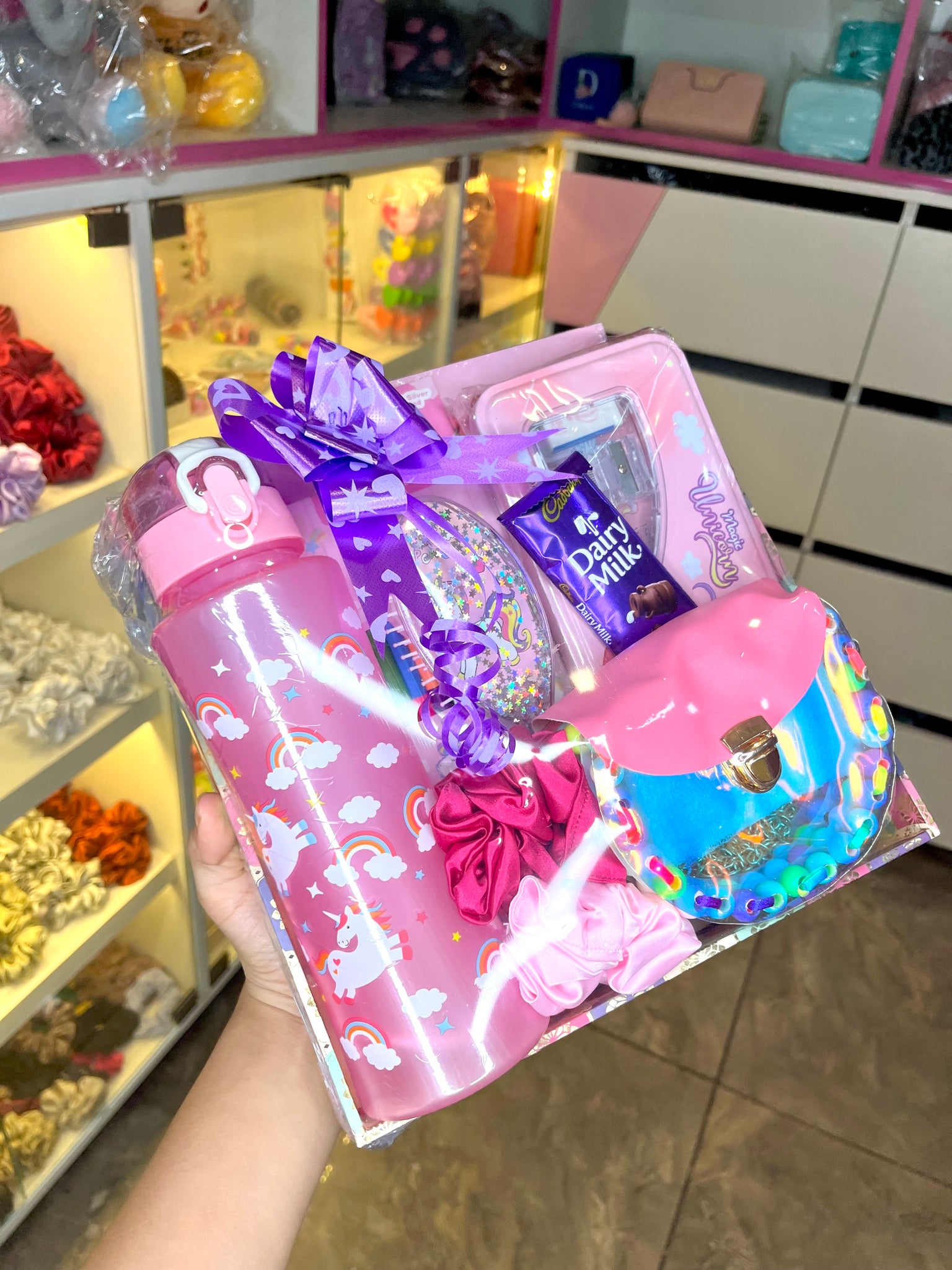 Goodies Mini Hamper Basket | Unicorn Hamper Basket | Cute Hamper ...