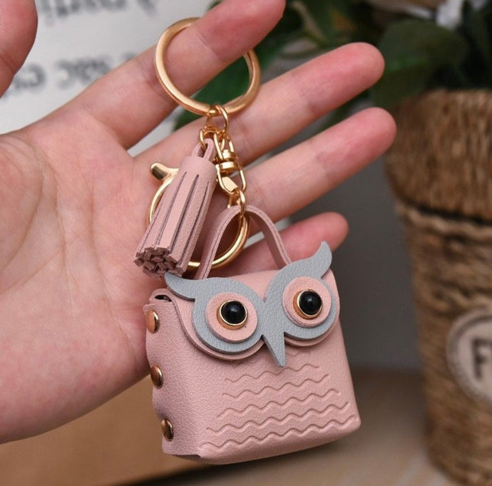 Mini Owl Bag Keychain | Mini Pouch Keychain