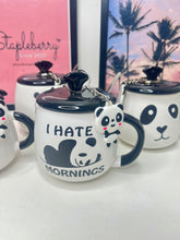 Load image into Gallery viewer, Panda Mug with Lid &amp; Keychain | Panda Mug with keychain (1pc)
