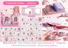Load image into Gallery viewer, Princess Mini Notebook Set | Mini notebook set (pack of 2 notebook)
