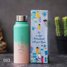 Load image into Gallery viewer, Customised Ombre steel bottle | Colourful customised bottle | steel flask
