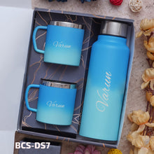 Load image into Gallery viewer, Premium Customised Bottle &amp; Cup set | bottle &amp; cup gift set
