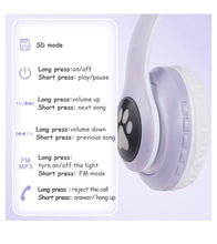 Load image into Gallery viewer, Cat Ear Headphones | Wireless Cat Headphones
