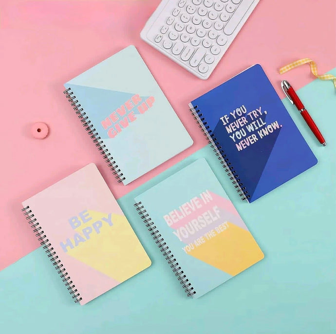 Spiral Diary | Spiral Pad | quote diaries (1pc)