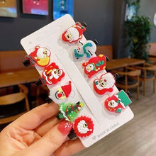 Load image into Gallery viewer, Christmas clip set (pack of 10) | Christmas clip card
