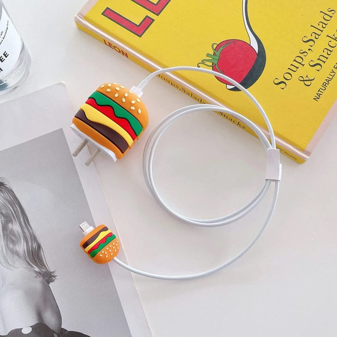 Burger Charger Case | Iphone Charger Case (1pc)