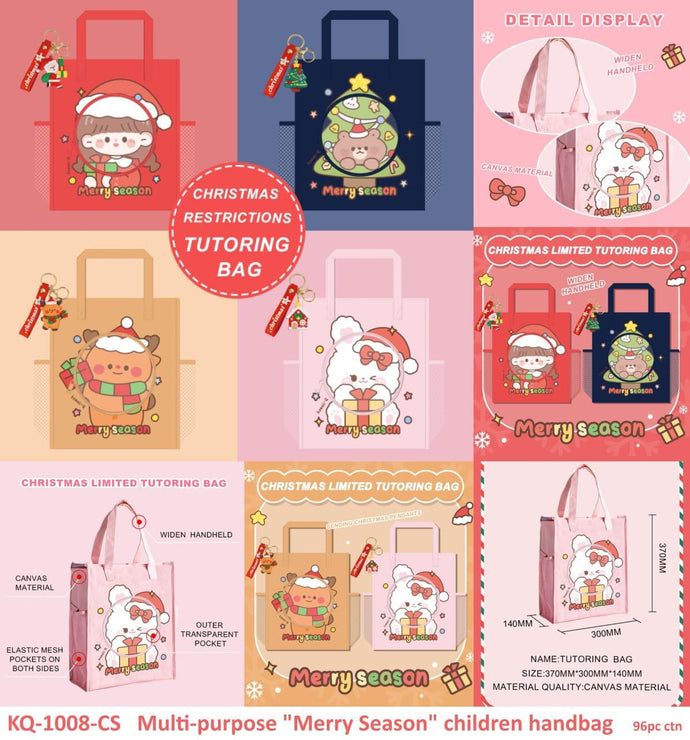 Xmas Tutorial Bag | Quirky Tote Bag with a keychain free