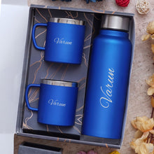 Load image into Gallery viewer, Premium Customised Bottle &amp; Cup set | bottle &amp; cup gift set
