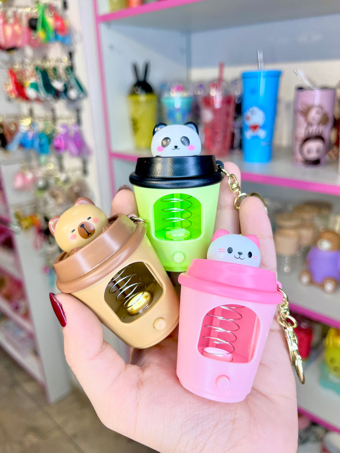 Pop it out light keychain Cute Light Keychain