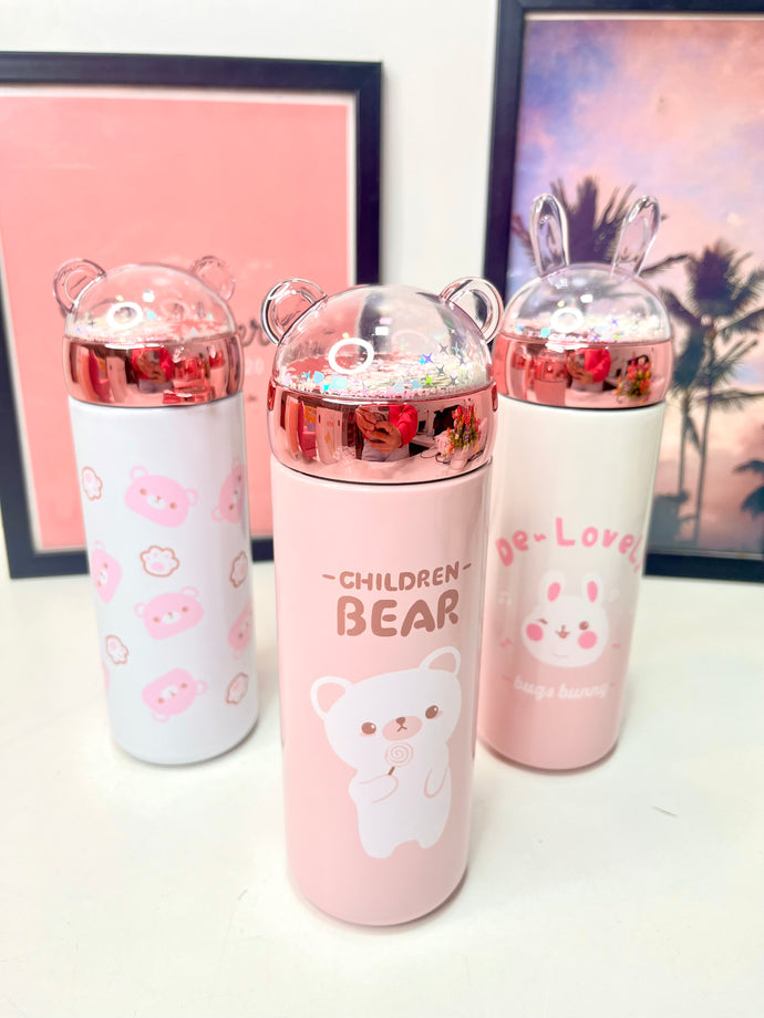 Glitter Flask Bottle | Bear Flask Bottle | Bear Bottle
