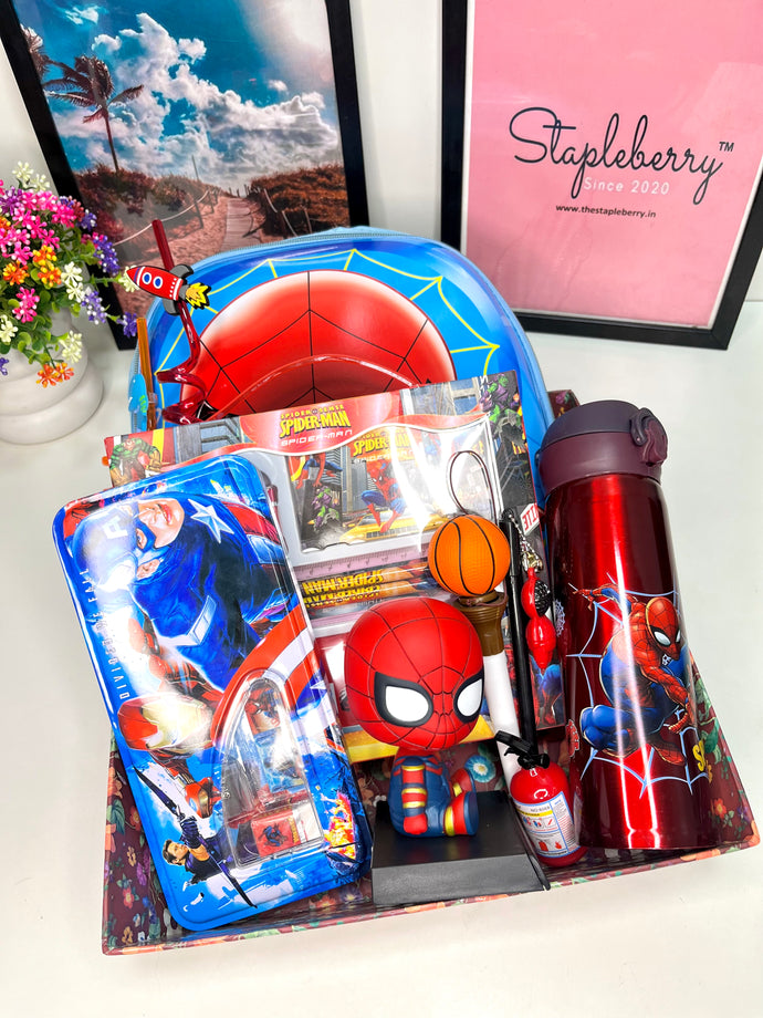 Spiderman Hamper | Spiderman theme hamper