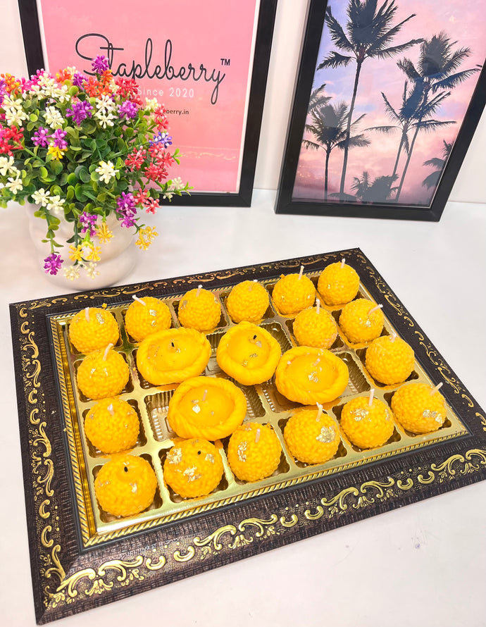 Laddoo Candle | Sweets Candle | Gujjiya Candle