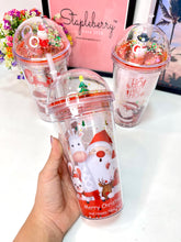 Load image into Gallery viewer, Christmas Glitter Sipper | Christmas sipper
