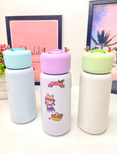 Load image into Gallery viewer, Kawaii Flask Bottle | Kawaii Bottle with stickers (1pc)
