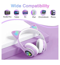 Load image into Gallery viewer, Cat Ear Headphones | Wireless Cat Headphones
