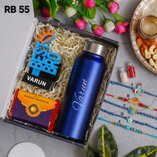 Load image into Gallery viewer, Rakhi Hamper Box for Brothers | Customised Hamper for Rakshabandhan 2024
