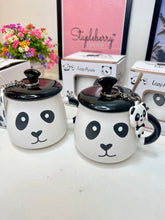 Load image into Gallery viewer, Panda Mug with Lid &amp; Keychain | Panda Mug with keychain (1pc)
