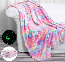 Load image into Gallery viewer, Glow in the dark blanket (kid size)
