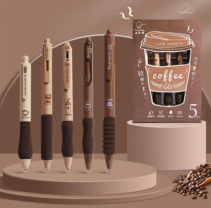 Coffee Pen Set | Cute Coffee Gel Pens