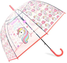 Load image into Gallery viewer, Unicorn Transparent Umbrella
