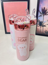 Load image into Gallery viewer, Glitter Flask Bottle | Bear Flask Bottle | Bear Bottle
