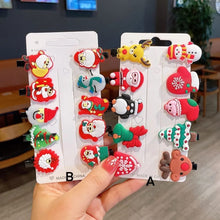 Load image into Gallery viewer, Christmas clip set (pack of 10) | Christmas clip card
