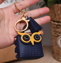 Load image into Gallery viewer, Mini Owl Bag Keychain | Mini Pouch Keychain
