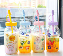 Load image into Gallery viewer, Kawaii Glass Sipper | Cute Glass sipper

