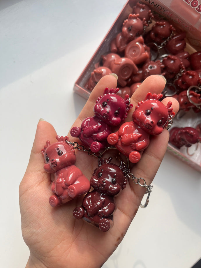 Dino Lipstick Keychain (1pc)