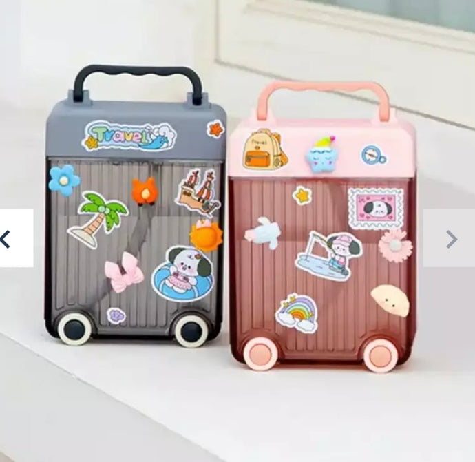 Suitcase Sipper | Moving suitcase sipper with stickers (1pc)