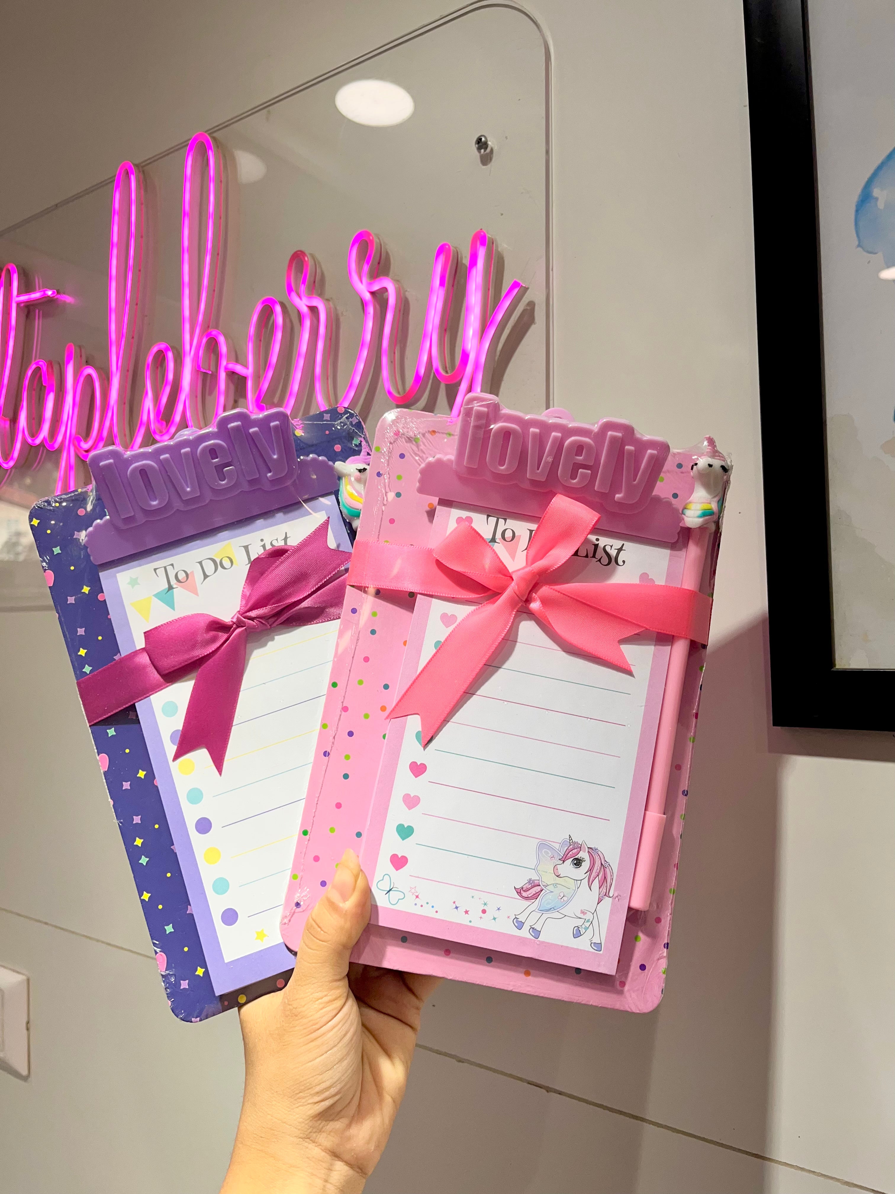 Notepad with pen quirky notepad bow notepad Stapleberry