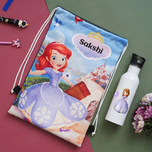 Load image into Gallery viewer, Customised Kids Combo | Personalised Combo | Name bottle | Cute Bag
