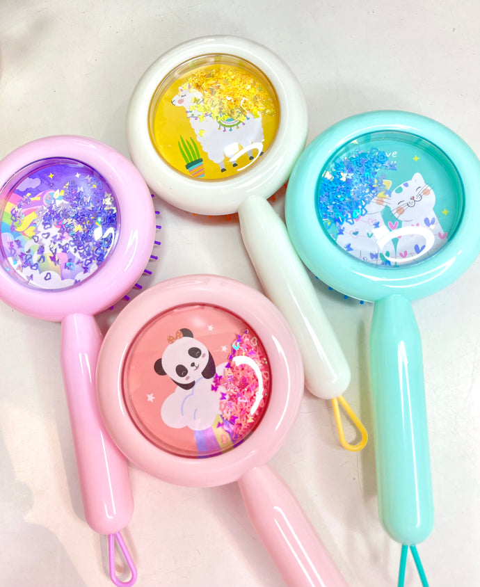 Pastel Glitter Hairbrush | Cute Hair Brush(1pc)