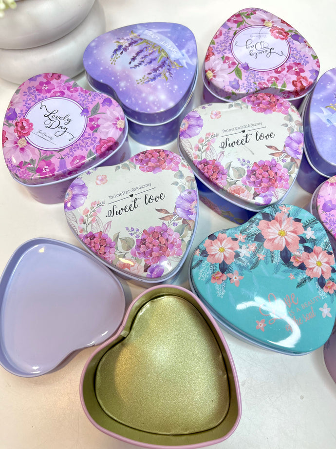 Heart tin deals box