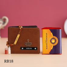 Load image into Gallery viewer, Wallet with Rakhi Combo | Rakhi 2023 | Rakshabandhan hampers
