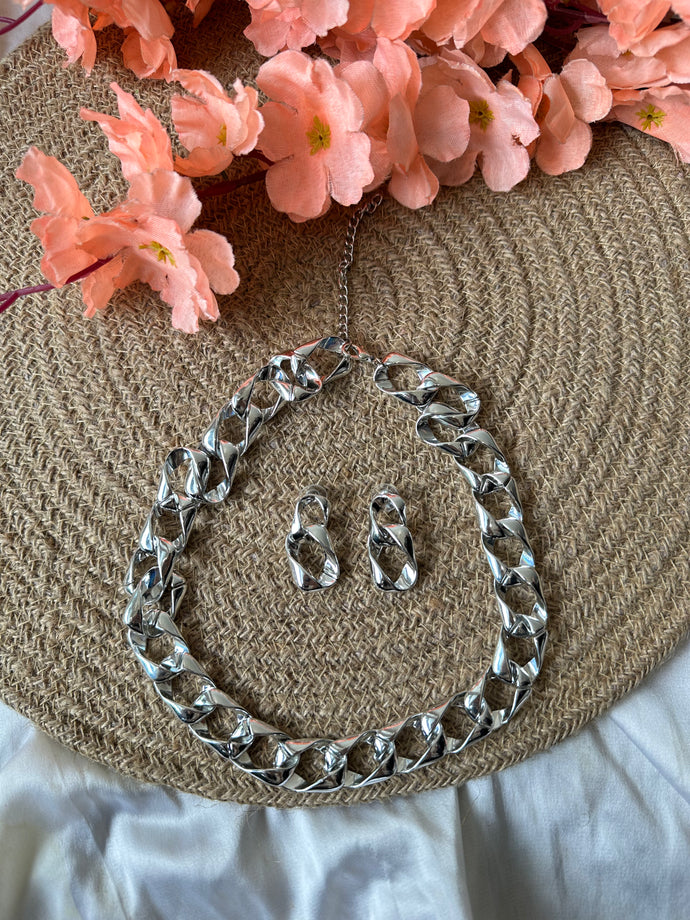 Link Chain & Earrings Set (Clearance)