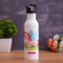Load image into Gallery viewer, Sublimation steel bottle with straw | steel bottle | customised bottle
